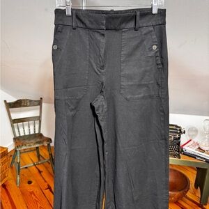 J. Crew Classic Black Trousers Wide leg size 8T